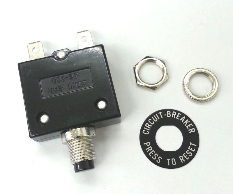 5 Amp Pushbutton Circuit Breaker  ~ Zing Ear ZE-700-5 5A