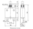 5 Amp Pushbutton Circuit Breaker  ~ Zing Ear ZE-700-5 5A