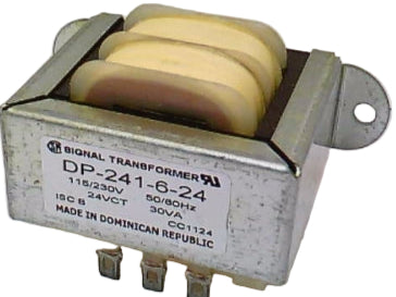 DP-241-6-24, Digi 24VCT 30VA 1.25A  110/220 SIGNAL TRANSFORMER