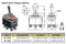 66-1805, CES DPDT 20A On/On Toggle Switch