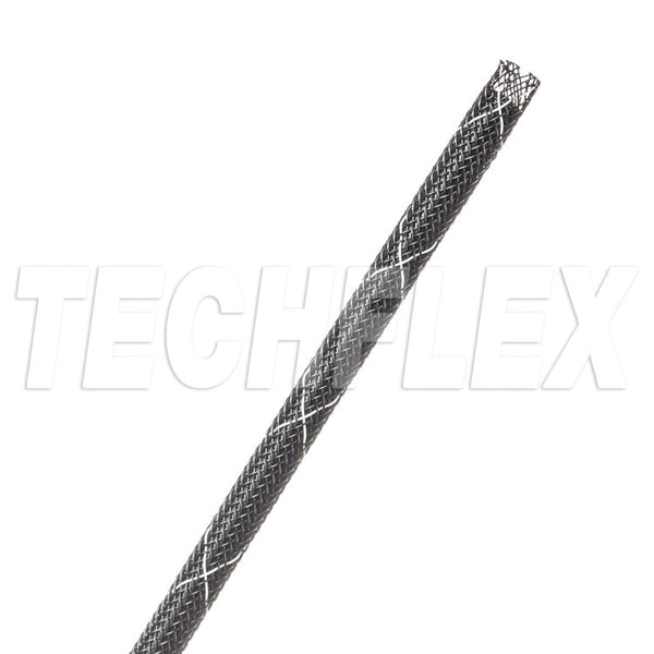 FRN0.13TB PER FOOT , techflex Flame Retardant Blk w/Wht Tracer 1/8"