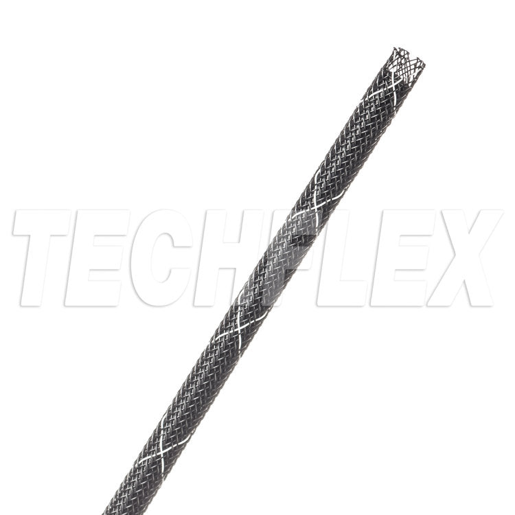 FRN0.13TB PER FOOT , techflex Flame Retardant Blk w/Wht Tracer 1/8"