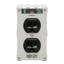 Isoblok2-0 Tripp Lite - Isobar 2-Outlet Surge Protector, Direct Plug-In, 1410 Joules, Diagnostic LEDs, Metal Housing