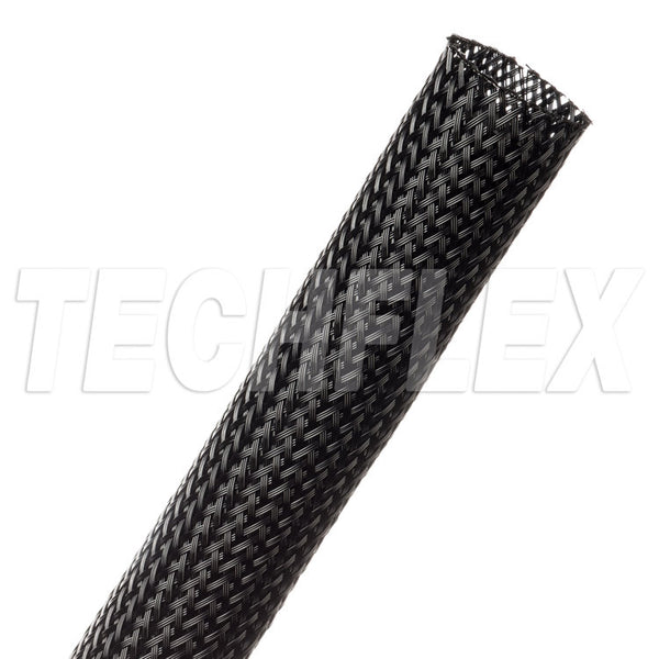 NYN0.75BK-75 Techflex Nylon Flex Tube, 1/2" to 1 1/4", 75ft Length