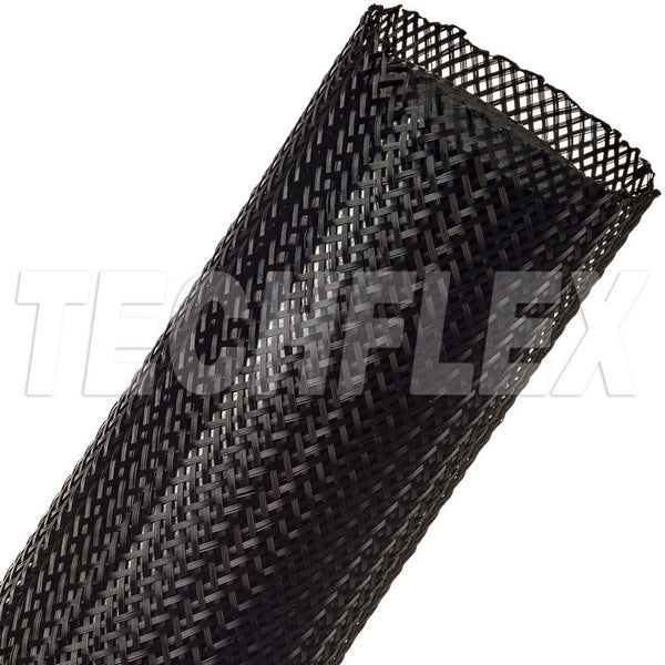 PTN1.75BK-200 Flexo® PET  1.75" (44.45mm) Expandable Sleeving 200ft Length Black