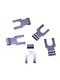 Noble 786 16-14 AWG #10 STUD SPADE FLAG TERMINAL UN-INSULATED 100pk