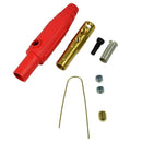 CLM2M-C, Marinco  Clm Inline Single Pin Connectors (150A / 600V) #8 - #2 Awg Male - Red (C )