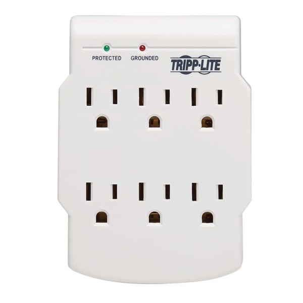 SK6-0 Tripp Lite - 6-Outlet Low-Profile Surge Protector, Direct Plug-In, 750 Joules, Diagnostic LED