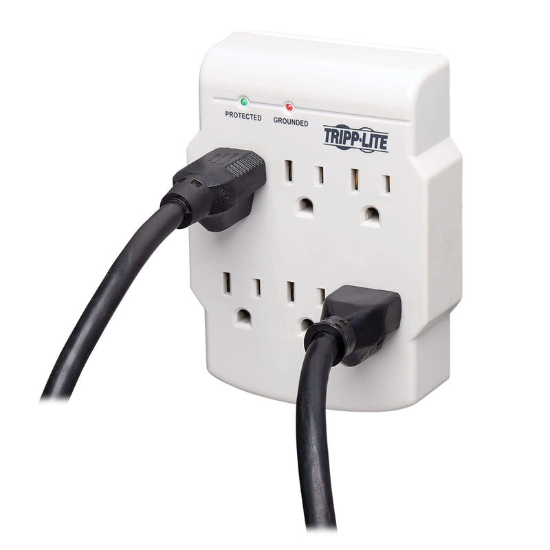 SK6-0 Tripp Lite - 6-Outlet Low-Profile Surge Protector, Direct Plug-In, 750 Joules, Diagnostic LED