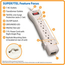 SUPER7TEL Tripp lite - 7-Outlet Surge Protector, 7 ft. (2.13 m) Cord, 2520 Joules, Fax/Modem Protection, RJ11