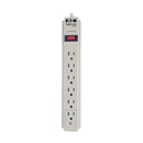 TLP604 Tripp Lite - 6-Outlet Surge Protector, 4 ft. (1.22 m) Cord, 790 Joules, Diagnostic LED, Light Gray Housing