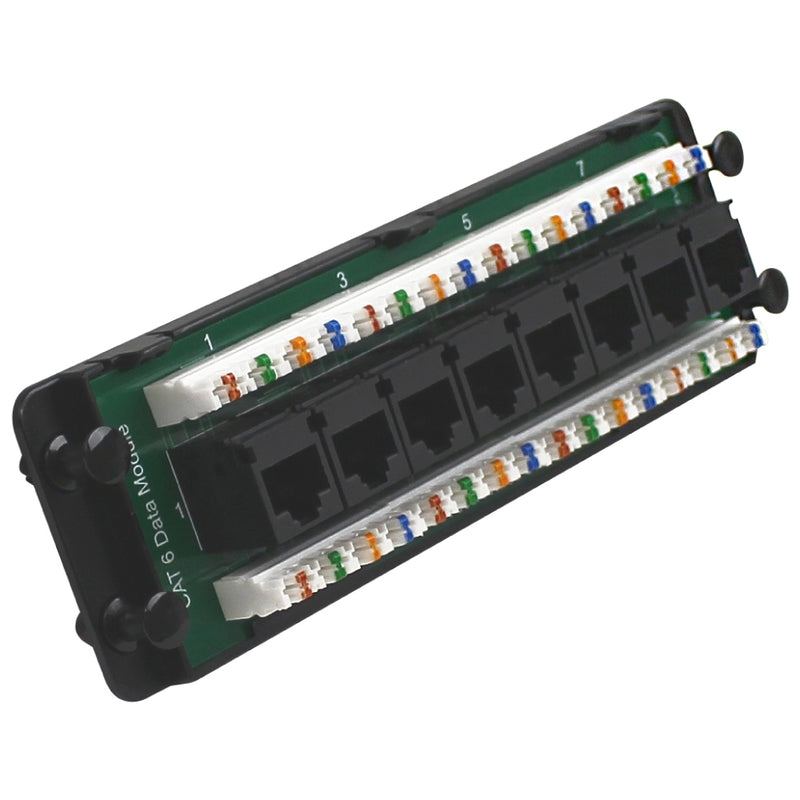 WHPP100805 Wavenet 8-Port Cat6 Rj45 Data Module Puntcg Down