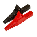 Pair Mueller BU-65 30A Fully Insulated Red & Black Safety Alligator Clips 10033