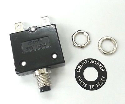 10 Amp Pushbutton Circuit Breaker ~ Zing Ear ZE-700-10 10A - MarVac Electronics