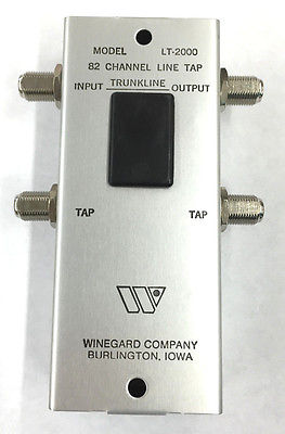 Winegard LT-2000 82 CH Trunkline Dual Output Line Tap 2 Way - MarVac Electronics