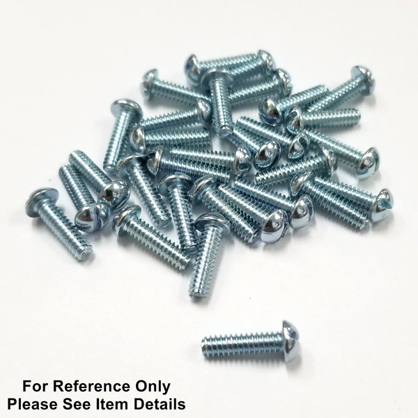 Philmore 10-487, 8-32 x 3/4" Round Head Steel Machine Screws - 30 Pack