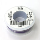 22 AWG Gauge Stranded VIOLET 300 Volt, UL1007 PVC Hook Up Wire 25ft Roll 300V