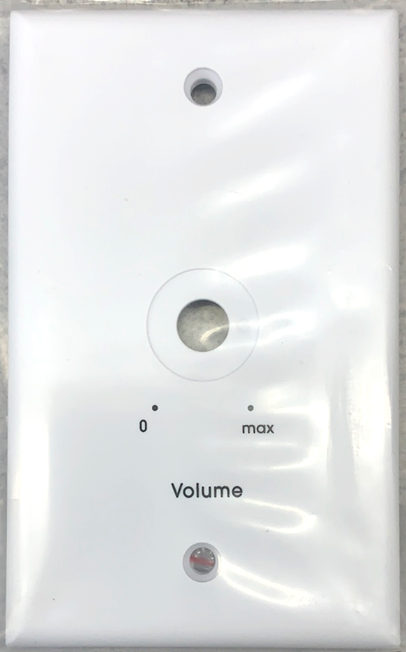 Lowell 10844 White Wall Plate for Volume Control Attenuators