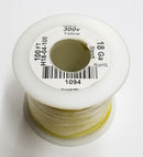 18 AWG Gauge Stranded YELLOW 300 Volt, UL1007 PVC Hook Up Wire 100ft Roll 300V