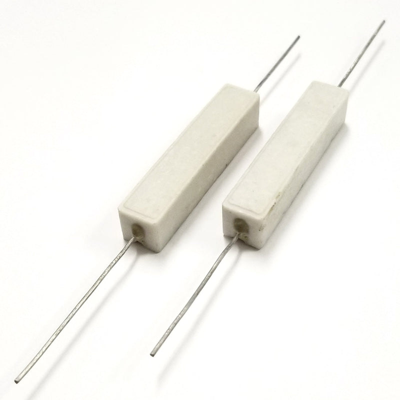 Lot of 2, 39 Ohm 10 Watt Wirewound Ceramic Power Resistors 10W (10W039)
