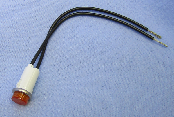 Philmore 11-2322 0.500" AMBER Indicator, 28V AC/DC Incandescent Lamp