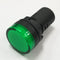 11-2638, Philmore GREEN 1" Inch Round Flat Top LED Indicator Lamp 12-14 Volts DC
