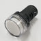 Philmore 11-2644 WHITE 1" Inch Round Tapered LED Indicator Lamp 12-14 Volts DC
