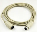 10' 5 Pin DIN, Male to Female Keyboard or MIDI Audio Patch Cable, 10 Foot