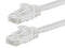 100 Foot WHITE CAT6 Ethernet Patch Cable with Snagless Flexboot Ends DC-568P-100WHMB