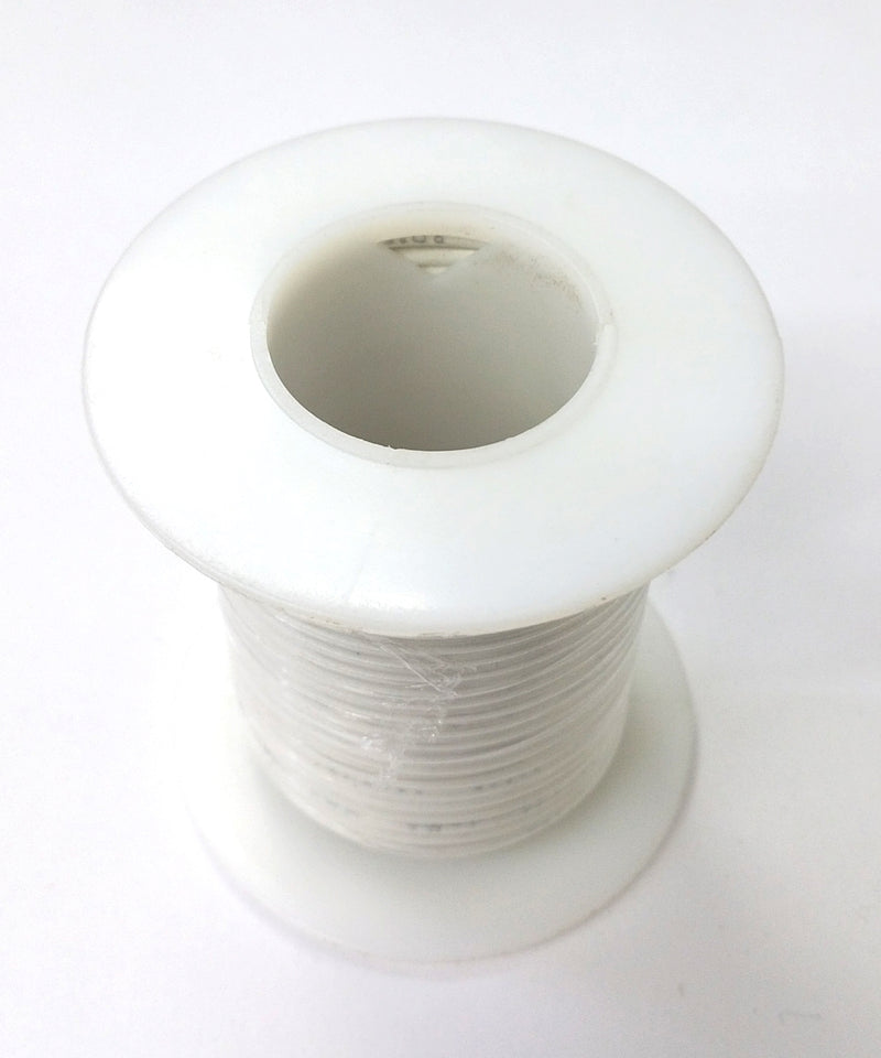 18 AWG Gauge Solid WHITE 300 Volt, UL1007 PVC Hook Up Wire 25ft