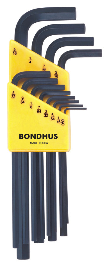 Bondhus 12136, 12 Piece Standard Set, Hex End L-Keys ~ 0.050 to 5/16"
