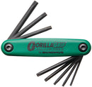 Bondhus 12533 (HF24) Triple Pack GorillaGrip Hex Key Fold Up Inch, Metric & Torx