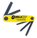 Bondhus 12894 5 Piece GorillaGrip Standard Balldriver Fold Up Set ~ 3/16 to 3/8"