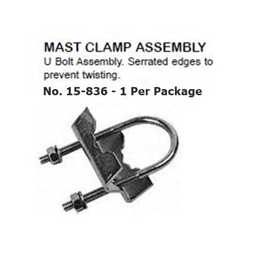 Philmore 15-836, U-Bolt Antenna Mast Clamp Assembly