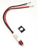 Solico 1813-24V RED 24V DC LED Indicator Pilot Light, 0.312" Round Hole Mount