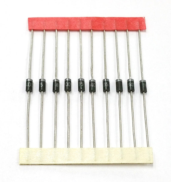 Lot of 10 1N4007 1A 1,000V General Purpose Rectifier Diodes 25-07072