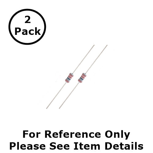 NTE 1W8D2 8.2 Ohm, 1 Watt, 5% Flame Retardant Resistors ~ 2 Pack