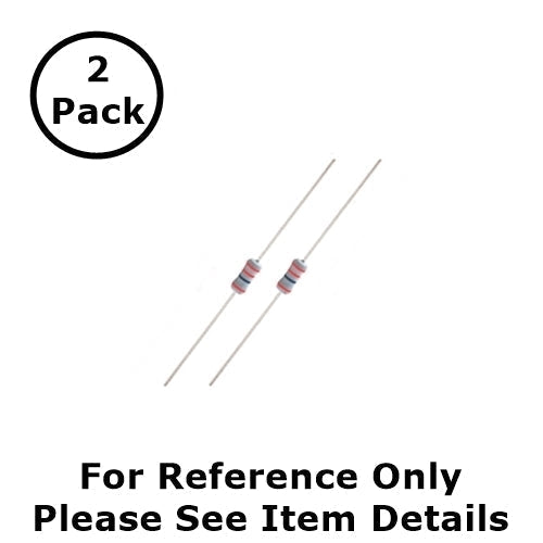 NTE 1W530 3.0M Ohm (3.0 Meg Ohms), 1 Watt, 2% Flame Retardant Resistors ~ 2 Pack