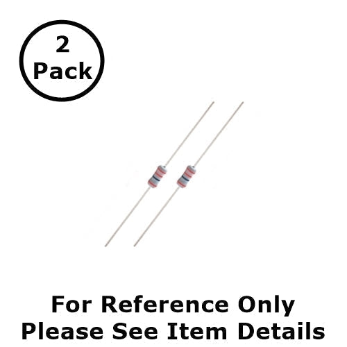 NTE 1W1D0 1.0 Ohm, 1 Watt, 5% Flame Retardant Resistors ~ 2 Pack