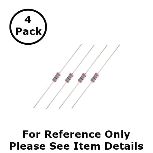 NTE 1W051 51 Ohm, 1 Watt, 2% Flame Retardant Resistors ~ 4 Pack