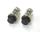 Lot of 2 7 Pin Female In-Line CB Mic or Ham Radio Microphone Connector - MarVac Electronics