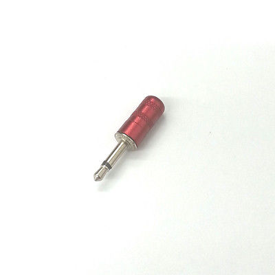 Switchcraft 855 Red 0.101" 2.5mm Male Mono Sub Mini Plug Solder Type NOS - MarVac Electronics