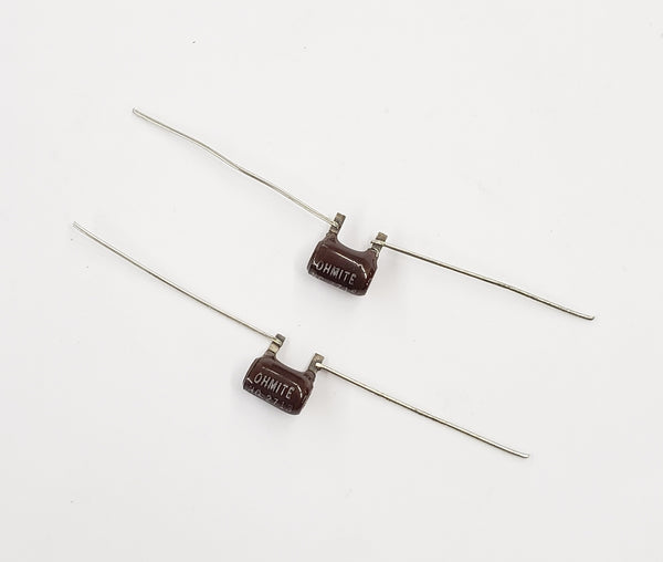 Lot of 2, Ohmite 2728 4.7 Ohm 3 Watt Wirewound Power Resistors 3W