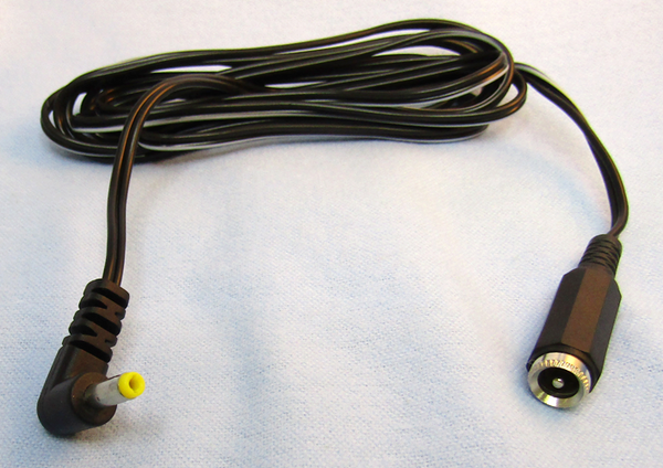 Philmore # 286, 6 Foot Male 1.7mm x 4.0mm Plug to Female 2.5mm x 5.5mm Cable
