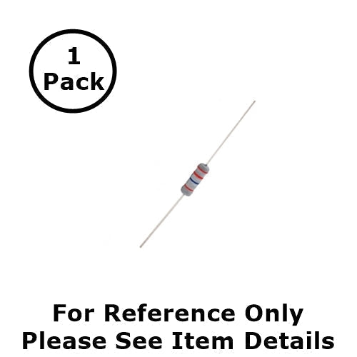 NTE 2W622 22M Ohm (22 Meg Ohms), 2 Watt, 2% Flame Retardant Resistor ~ 1 Pack