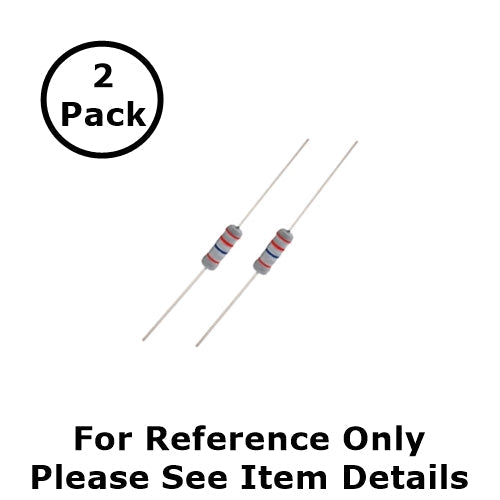 NTE 2W110 100 Ohm, 2 Watt, 2% Flame Retardant Resistors ~ 2 Pack