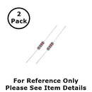 NTE 2W133 330 Ohm, 2 Watt, 2% Flame Retardant Resistors ~ 2 Pack