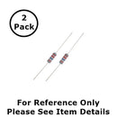 NTE 2W233 3.3K Ohm (3,300 Ohms), 2 Watt, 2% Flame Retardant Resistors ~ 2 Pack