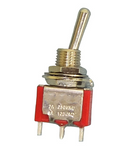 Philmore 30-10010, SPDT ON-OFF-(ON) Mini Toggle Switch 5A@120V/28V DC