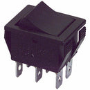 Philmore 30-10082 DPDT ON-ON Maintained, Snap-In Rocker Switch 16A@125V AC